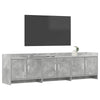 TV-kaappi 168 x 33 x 47 cm Betoninharmaa Tekninen puu