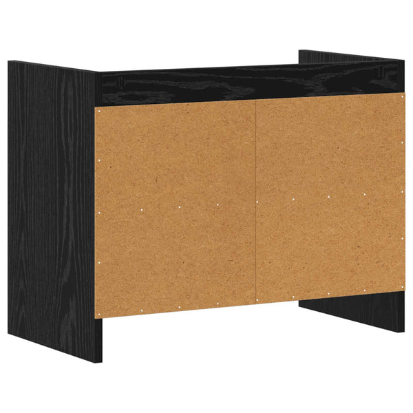 TV-kaappi 60 x 33 x 47 cm Musta tammi Tekninen puu