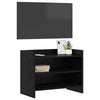 TV-kaappi 60 x 33 x 47 cm Musta tammi Tekninen puu