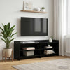 TV-kaappi 135 x 33 x 47 cm Musta tammi Tekninen puu
