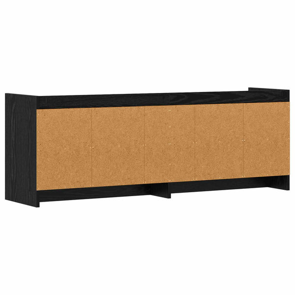 TV-kaappi 135 x 33 x 47 cm Musta tammi Tekninen puu