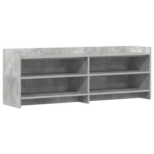 TV-kaappi 135 x 33 x 47 cm Betoninharmaa Tekninen puu
