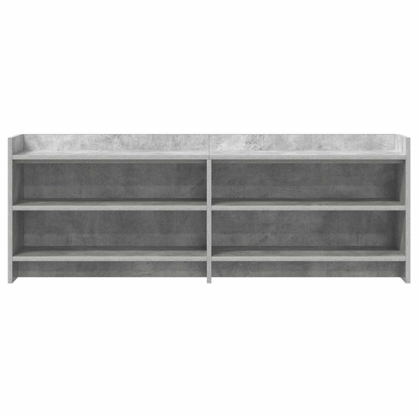 TV-kaappi 135 x 33 x 47 cm Betoninharmaa Tekninen puu