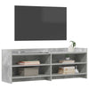 TV-kaappi 135 x 33 x 47 cm Betoninharmaa Tekninen puu