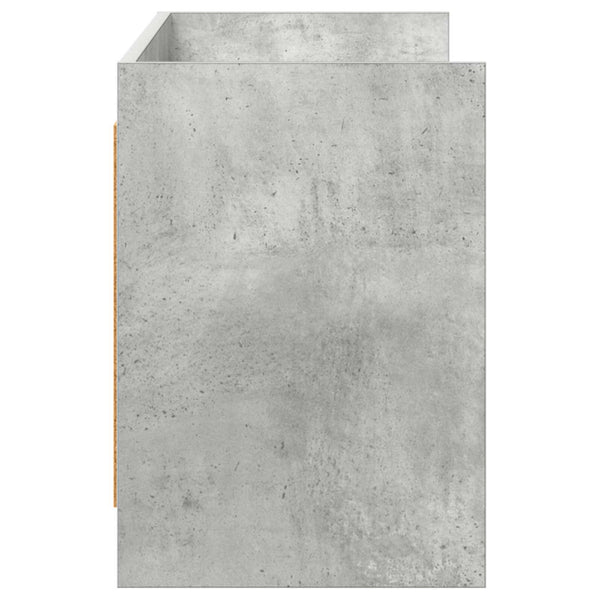 TV-kaappi 135 x 33 x 47 cm Betoninharmaa Tekninen puu