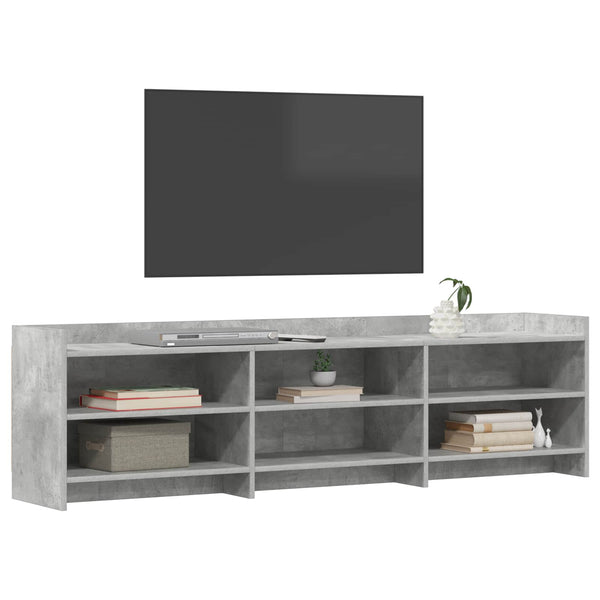 TV-kaappi 168 x 33 x 47 cm Betoninharmaa Tekninen puu