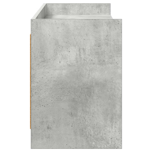 TV-kaappi 168 x 33 x 47 cm Betoninharmaa Tekninen puu