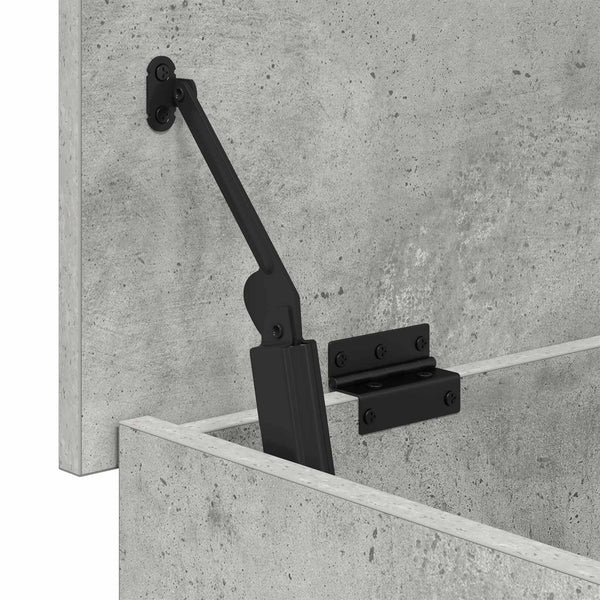 Säilytysarkku Betoninharmaa 100 x 40 x 50 cm Tekninen puu