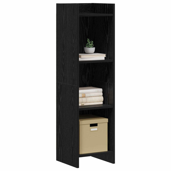 Kirjahylly Musta tammi 30 x 30 x 111 cm Tekninen puu