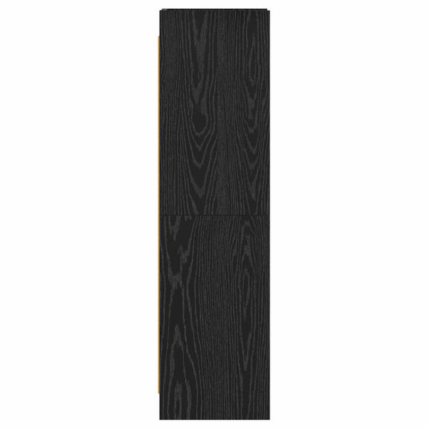 Kirjahylly Musta tammi 30 x 30 x 111 cm Tekninen puu