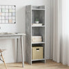 Kirjahylly Betonin harmaa 30 x 30 x 111 cm Tekninen puu