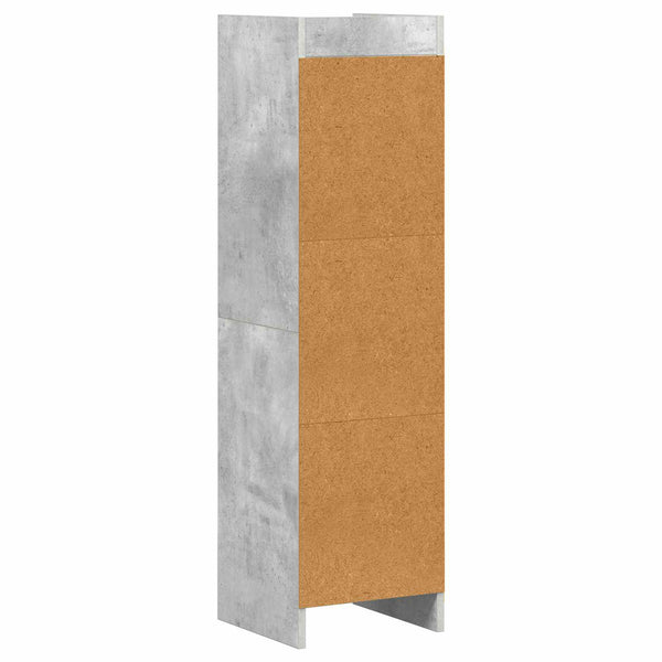 Kirjahylly Betonin harmaa 30 x 30 x 111 cm Tekninen puu