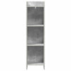Kirjahylly Betonin harmaa 30 x 30 x 111 cm Tekninen puu