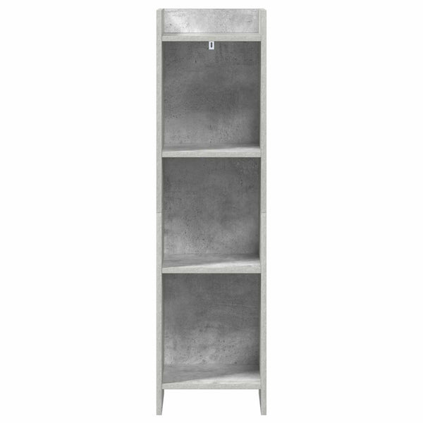 Kirjahylly Betonin harmaa 30 x 30 x 111 cm Tekninen puu