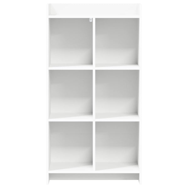 Kirjahylly valkoinen 59 x 30 x 111 cm Tekninen puu