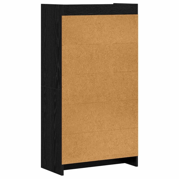 Kirjahylly Musta tammi 59 x 30 x 111 cm Tekninen puu