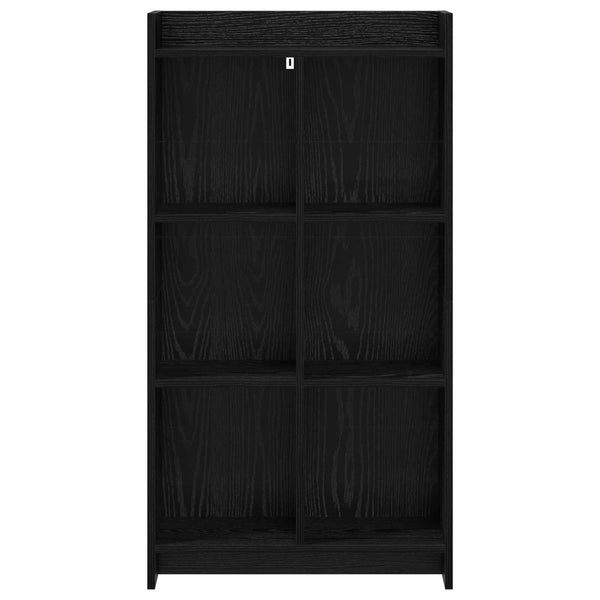 Kirjahylly Musta tammi 59 x 30 x 111 cm Tekninen puu