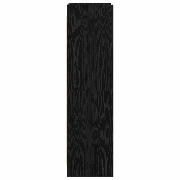 Kirjahylly Musta tammi 59 x 30 x 111 cm Tekninen puu