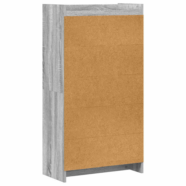 Kirjahylly Harmaa Sonoma 59 x 30 x 111 cm Tekninen puu