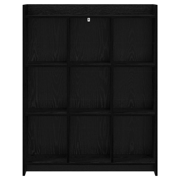 Kirjahylly Musta tammi 87,5 x 30 x 111 cm Tekninen puu