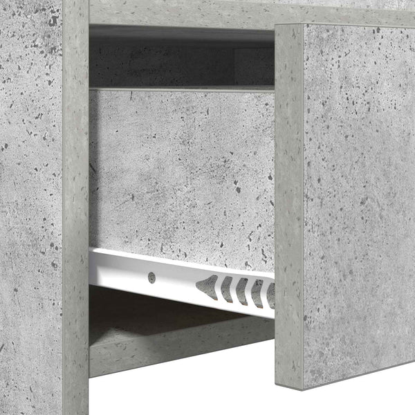 Konsolipöytä Betoninharmaa 90 x 35 x 80 cm Tekninen puu