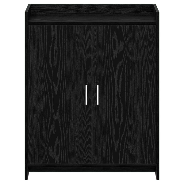 Kenkäkaappi ovella Musta tammi 73,5 x 36 x 92 cm Tekninen puu