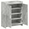 Kenkäkaappi ovella Betoninharmaa 73,5 x 36 x 92 cm Tekninen puu