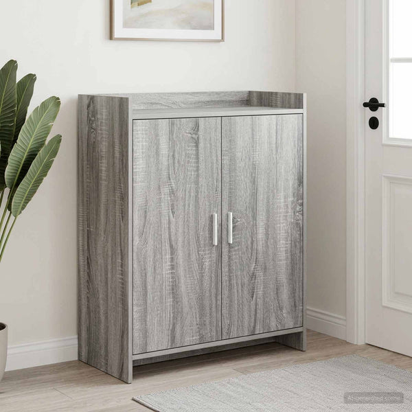 Kenkäkaappi ovella Harmaa Sonoma 73,5 x 36 x 92 cm Tekninen puu