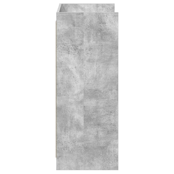 Kenkäkaappi ovella Betoninharmaa 48 x 36 x 92 cm Tekninen puu