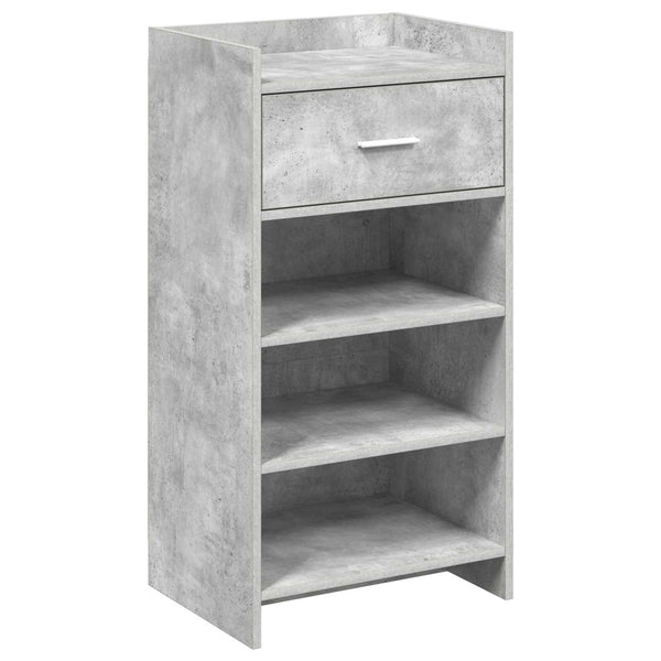 Kenkäkaappi Betoninharmaa 48 x 36 x 92 cm Tekninen puu