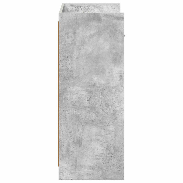 Kenkäkaappi Betoninharmaa 48 x 36 x 92 cm Tekninen puu