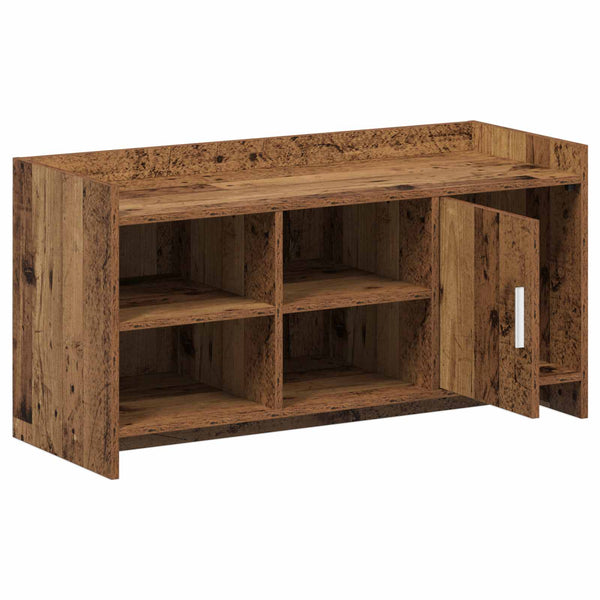 Kenkäkaappi ovella Vanha puu 100 x 39,5 x 51 cm Tekninen puu