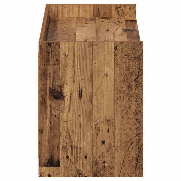 Kenkäkaappi ovella Vanha puu 100 x 39,5 x 51 cm Tekninen puu