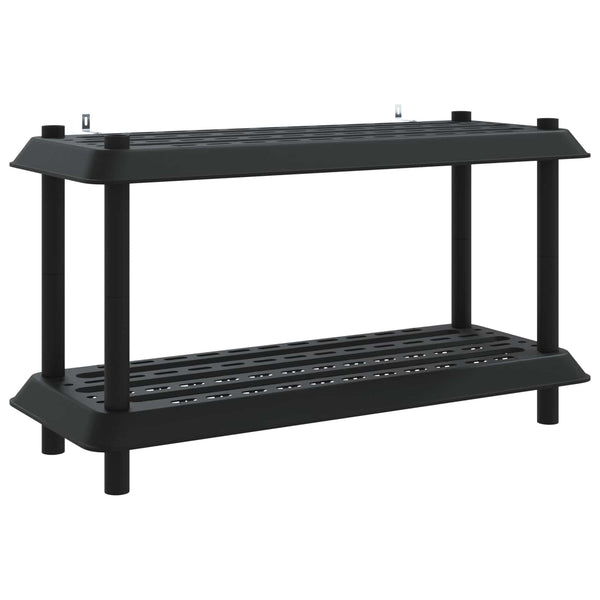 Hyllyyksikkö 2 tasoa 100 x 40 x 55,5 cm PP Antrasiitti