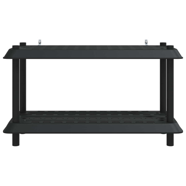 Hyllyyksikkö 2 tasoa 100 x 40 x 55,5 cm PP Antrasiitti