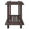 Hyllyyksikkö 2 tasoa 100 x 40 x 55,5 cm PP Ruskea