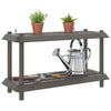 Hyllyyksikkö 2 tasoa 100 x 40 x 55,5 cm PP Vaaleanharmaa