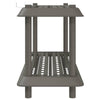 Hyllyyksikkö 2 tasoa 100 x 40 x 55,5 cm PP Vaaleanharmaa