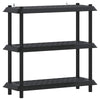 Hyllyyksikkö 3 tasoa 100 x 40 x 96 cm PP Antrasiitti