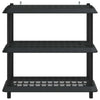 Hyllyyksikkö 3 tasoa 100 x 40 x 96 cm PP Antrasiitti