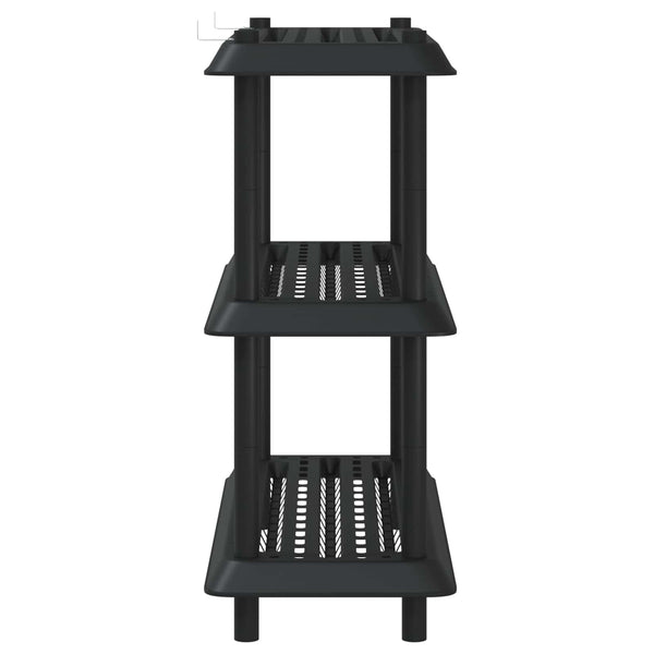 Hyllyyksikkö 3 tasoa 100 x 40 x 96 cm PP Antrasiitti