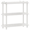 Hyllyyksikkö 3 tasoa 100 x 40 x 96 cm PP valkoinen