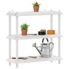Hyllyyksikkö 3 tasoa 100 x 40 x 96 cm PP valkoinen