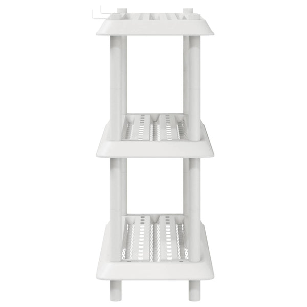 Hyllyyksikkö 3 tasoa 100 x 40 x 96 cm PP valkoinen