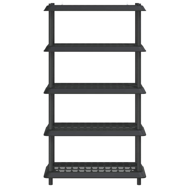 Hyllyyksikkö 5 tasoa 100 x 40 x 177 cm PP Antrasiitti