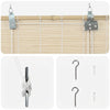 Rullaverho Luonnollinen 70 x 160 cm Bambu