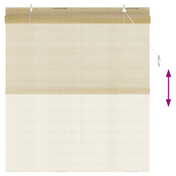 Rullaverho Luonnollinen 160 x 160 cm Bambu