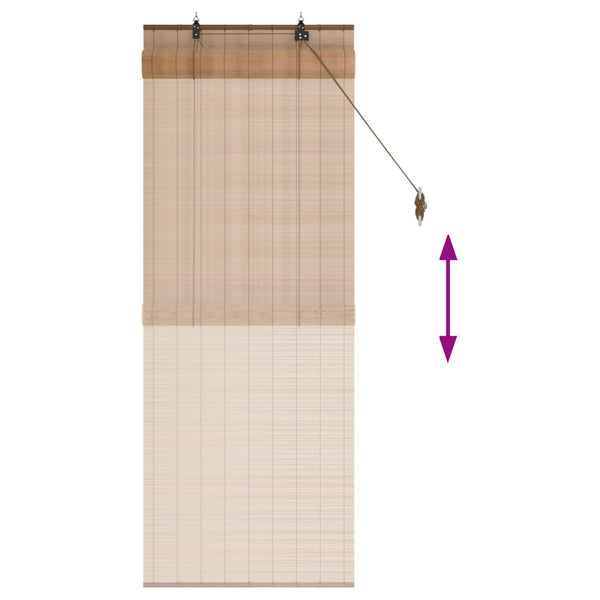 Rullaverho Ruskea 60 x 160 cm Bambu