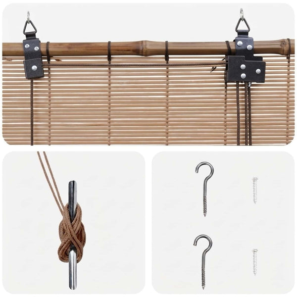 Rullaverho Ruskea 110 x 220 cm Bambu