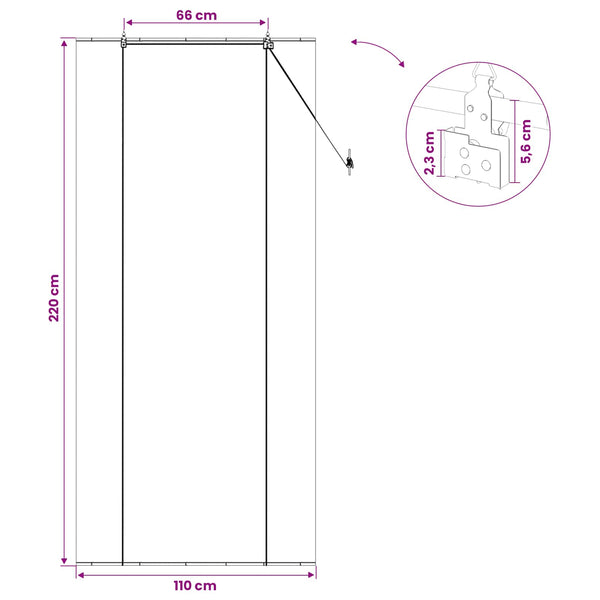 Rullaverho Ruskea 110 x 220 cm Bambu